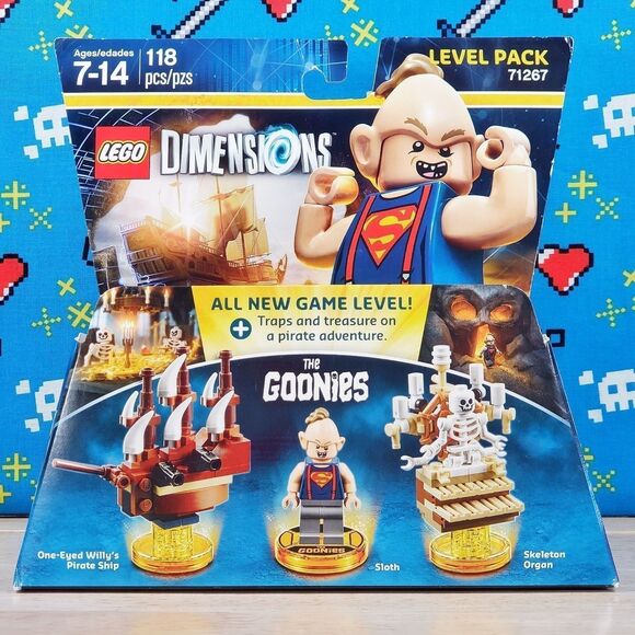 LEGO Dimensions The Goonies Level Pack #71267 2017 Sloth Minifigure Pirate Ship - Picture 1 of 12